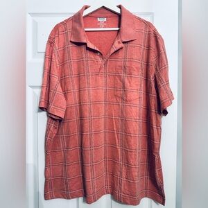 Lavon brand Red Polo Shirt Lightweight Casual size 2XL